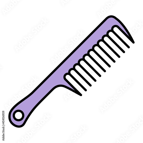 Vector Comb Filled Outline Icon Design