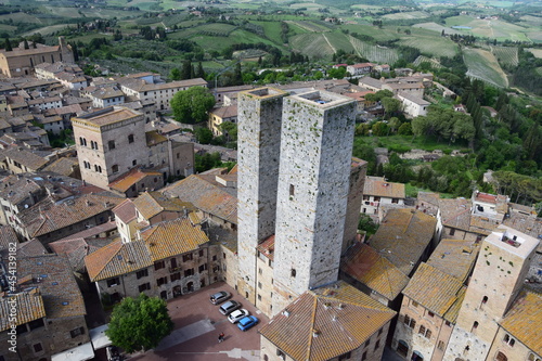 Torri di San Gimignano in Toscana, Italia