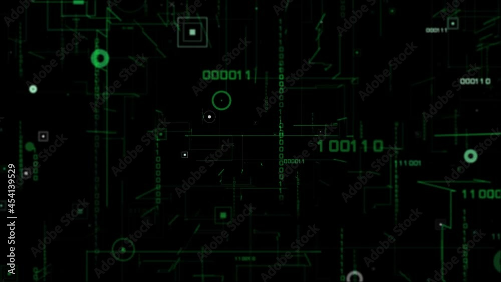 Digital binary code background - Fly through abstract 3D rendering of a scientific technology data binary code network conveying connectivity, complexity and data flood of modern digital age Digital binary code background - Fly through abstract 3D rendering of a scientific technology data binary code network conveying connectivity, complexity and data flood of modern digital age