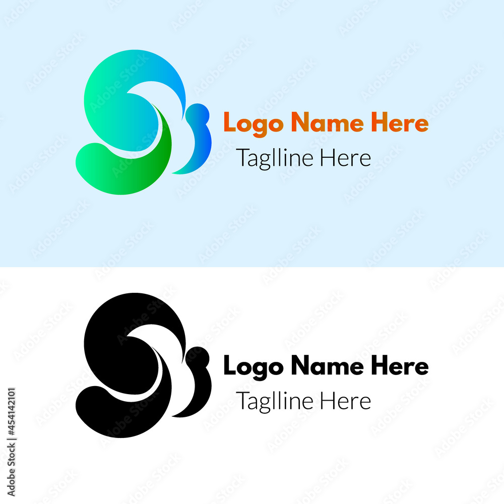 Fototapeta premium Company Creative Logo Design App Product Clean Icon Graphic Symbol illustration