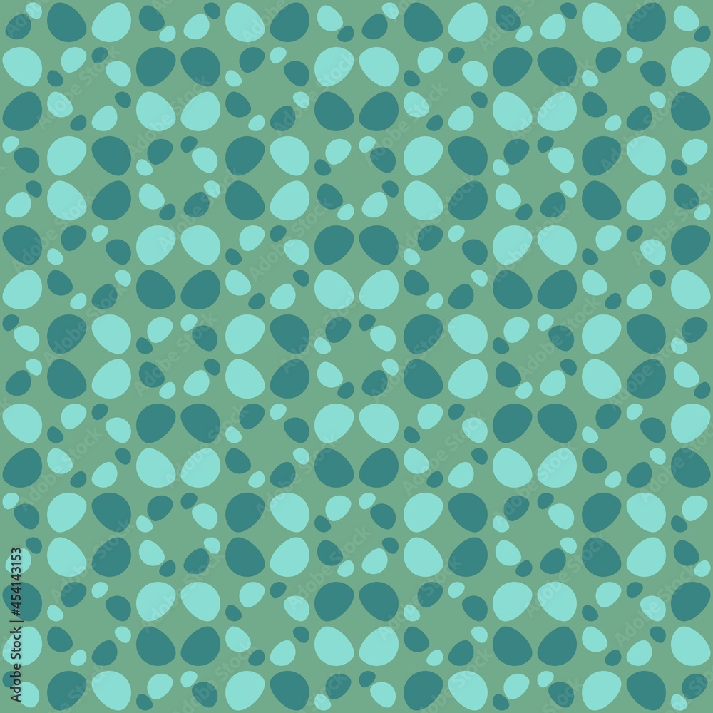 Rounded abstract seamless pattern - accent for any surfaces.