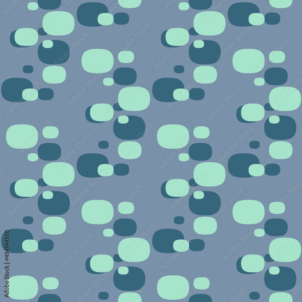 Rounded abstract seamless pattern - accent for any surfaces. Rounded abstract seamless pattern - accent for any surfaces.