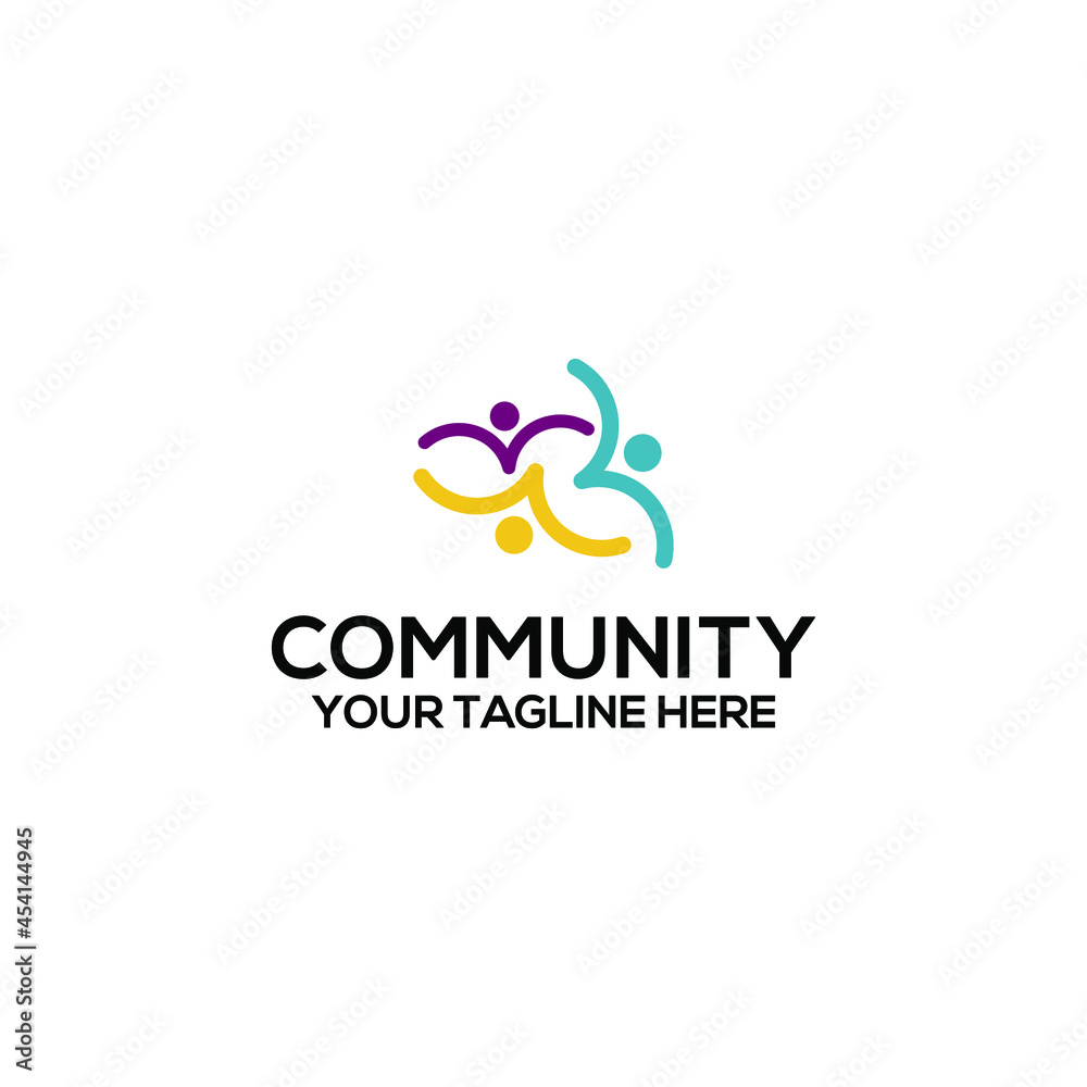 Community logo template vector. Community logo concept vector