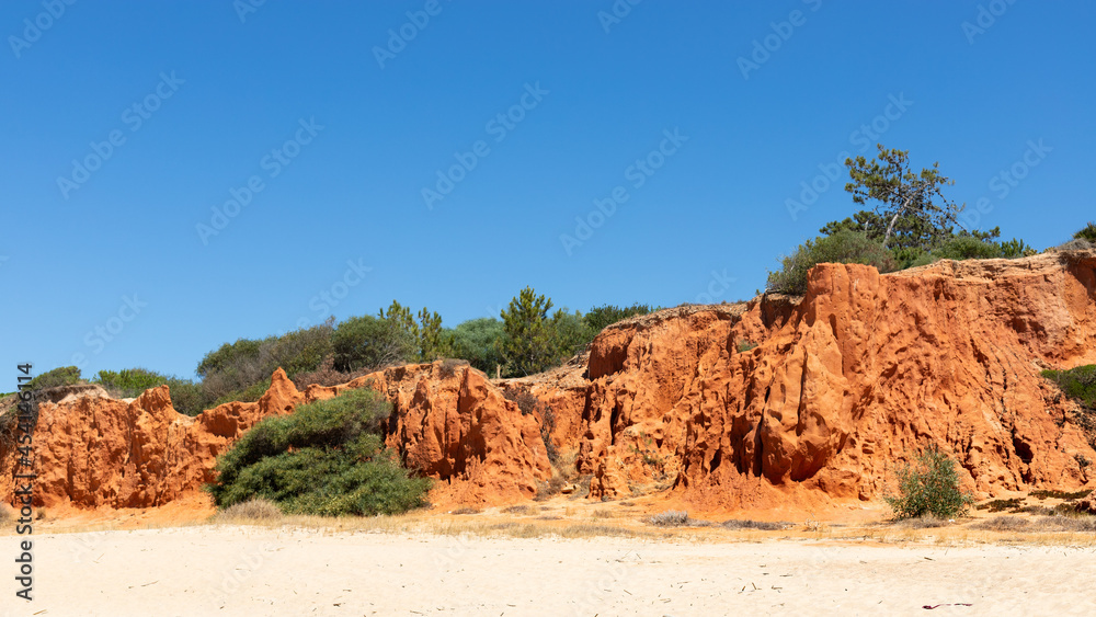 Landscape at Praia de Vale do Lobo, Algarve Landscape at Praia de Vale do Lobo, Algarve