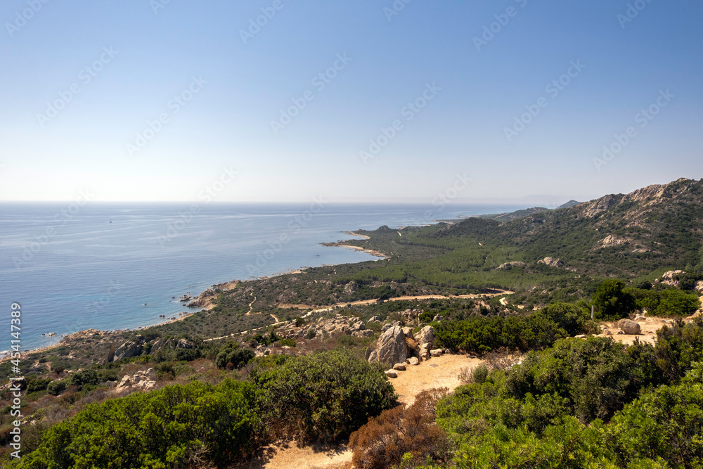 Baronie, Sardinia, coastal view from above