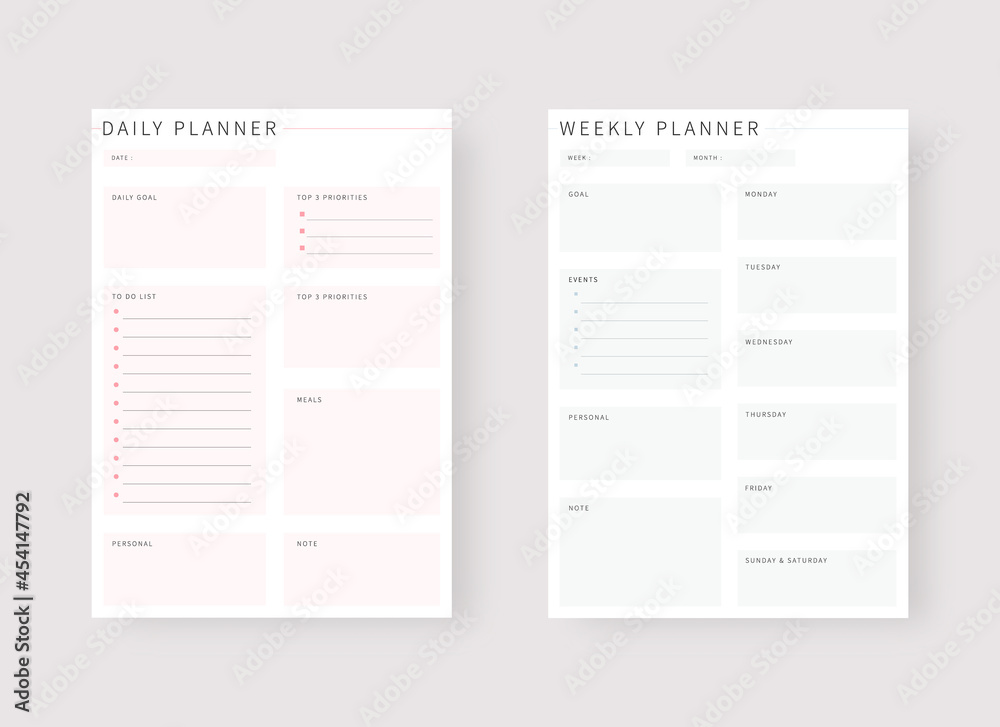 weekly daily planner to do list