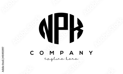 NPK three Letters creative circle logo design