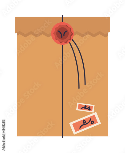 manila folder with seal