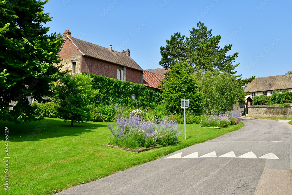 Authevernes; France - august 4 2021 : picturesque village