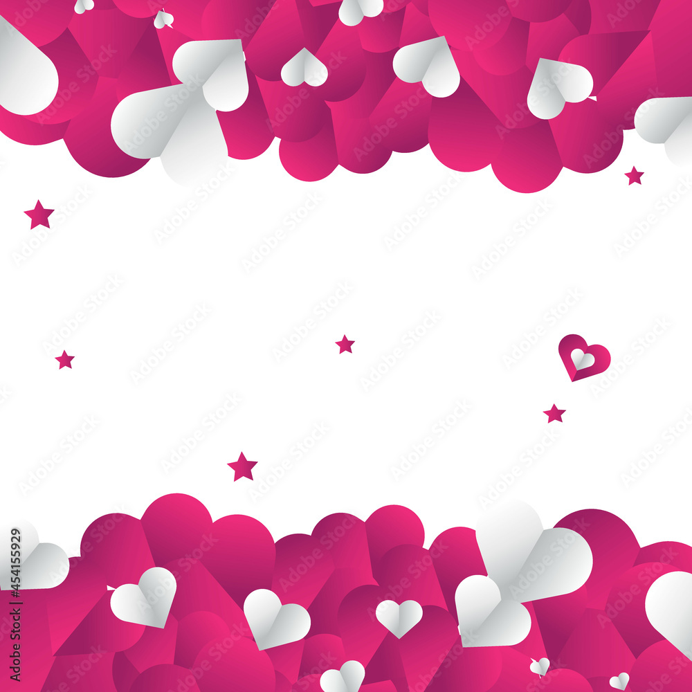 Love wish celebration wallpaper background. Vector illustration