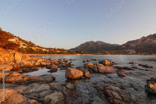 Fototapeta Naklejka Na Ścianę i Meble -  Panoramic view of Foxi Manna beach in Tertenia. Sardinia, Italy
