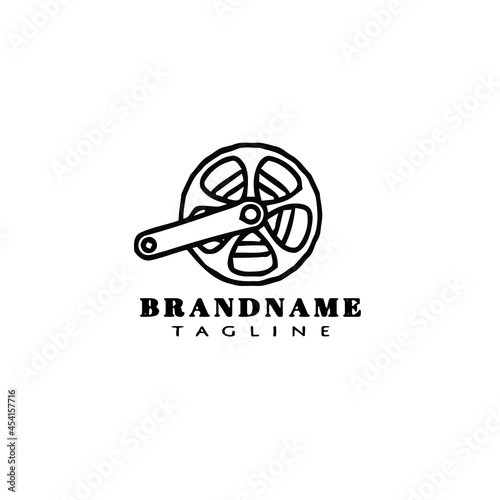 symbol of bicycle logo icon design template vector cute