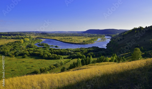 Bend of the Sylva river and the village of Posad