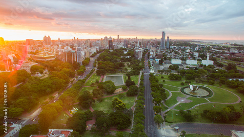 Aerial view of Palermo in Buenos Aires photo