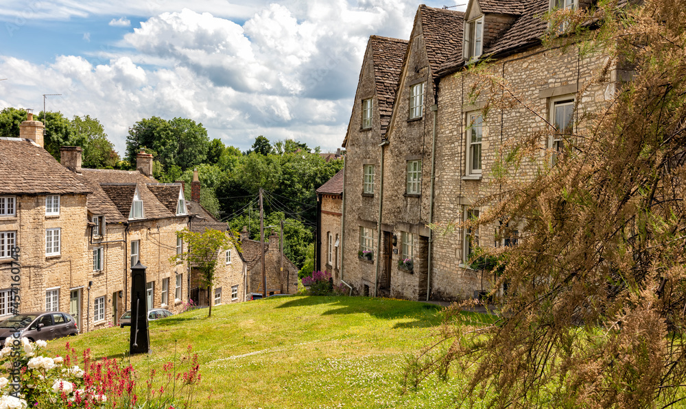 View of typical buildings in the Cotswold Market Town of Tetbury, Gloucestershire, England, United Kingdom View of typical buildings in the Cotswold Market Town of Tetbury, Gloucestershire, England, United Kingdom