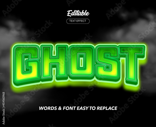 Halloween Theme Style Vector Text Effect