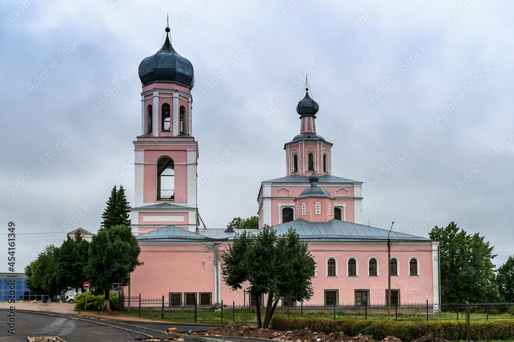 Russia, Valdai, August 2021. The main Orthodox church of the city.