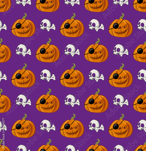 Halloween festive seamless vector pattern 3
