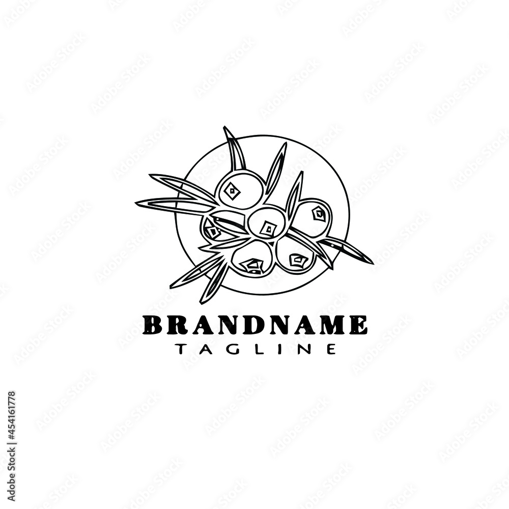 berries cartoon logo icon design template isolated vector illustration