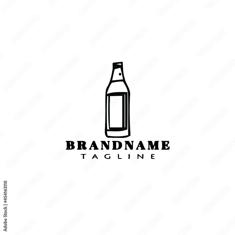 bottle logo icon design template vector