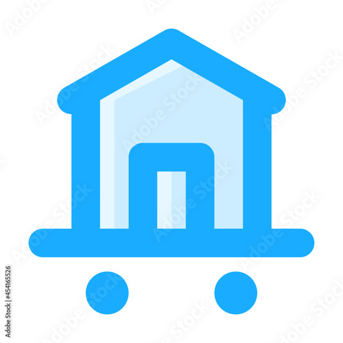 House Relocation icon illustration