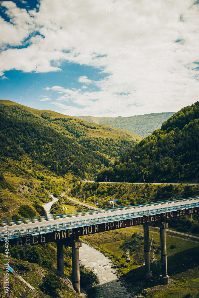 bridge in the mountains