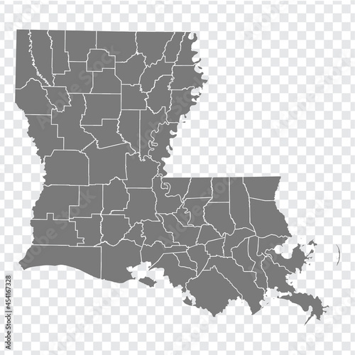 Платно State Louisiana map on transparent background
