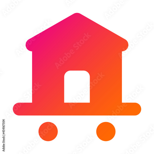 House Relocation icon illustration