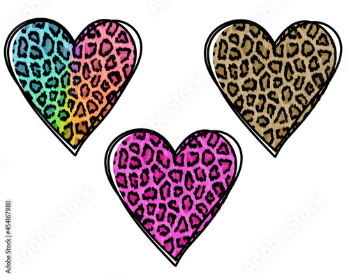 Leopard hearts
