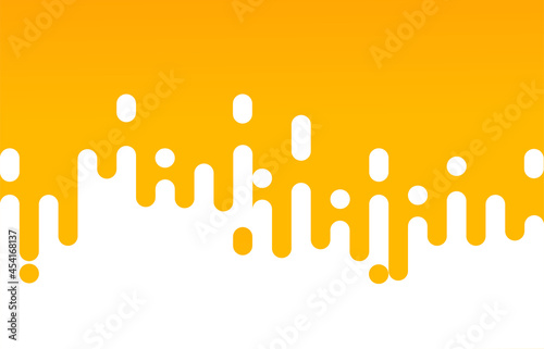 Abstract pattern yellow orange Rounded Lines Halftone Transition. background with gradient, vertical rounded stripes. Vector Background Illustration.