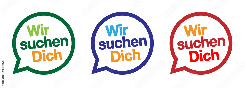 Obraz premium Wir suchen Dich