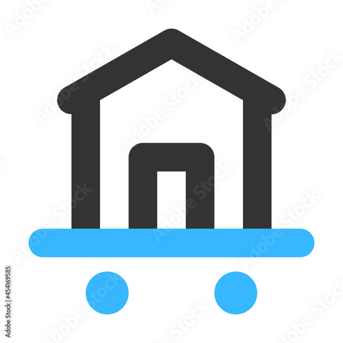 House Relocation icon illustration