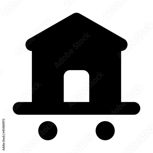 House Relocation icon illustration