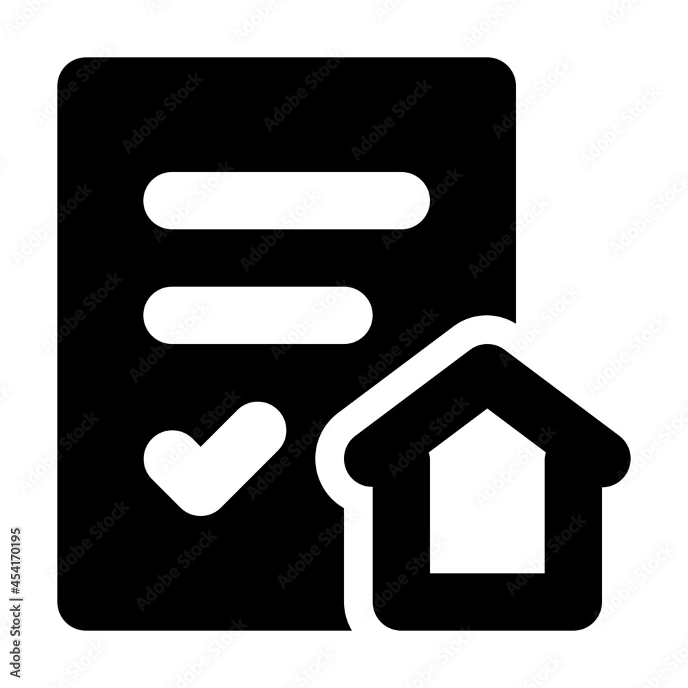 Home Certificate icon illustration Home Certificate icon illustration