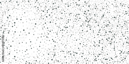Silver shine of confetti on a white background.   Illustration of a drop of shiny particles. Decorative element. Element of design. Vector illustration  EPS 10.
