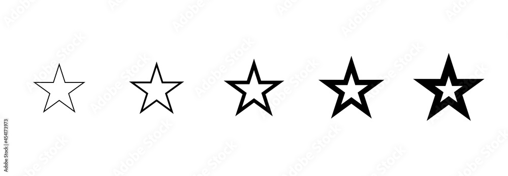 star icon set, star symbol vector star icon set, star symbol vector