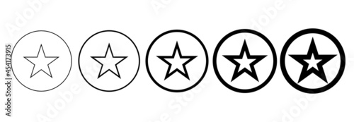star icon set, star symbol vector