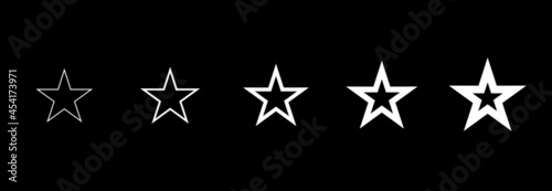 star icon set  star symbol vector