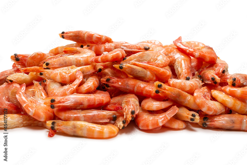 Frozen shrimps background. Top view. Frozen shrimps background. Top view.