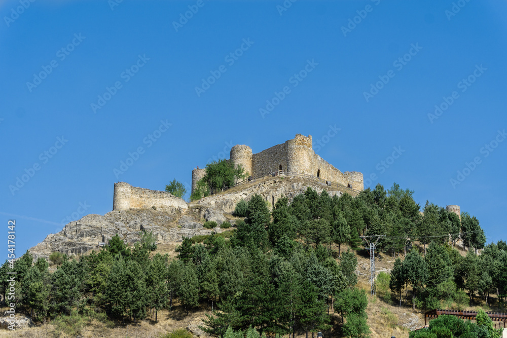 Ruined castle. Aguilar de Campoo, belonging to the province of Palencia, in the autonomous community of Castilla y León, Spain