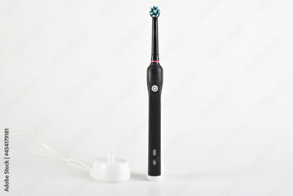 Fototapeta premium Electric toothbrush on the white background