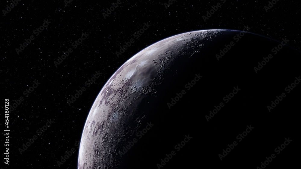 Obraz premium Planet, stars and galaxy