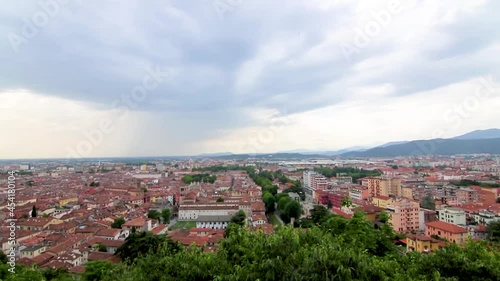 Panorama of Brescia seen from the castle