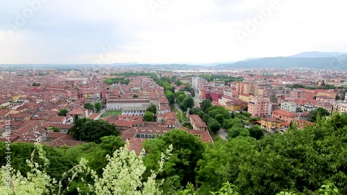Panorama of Brescia seen from the castle