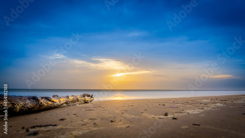 Sunset at the beach in Huelva