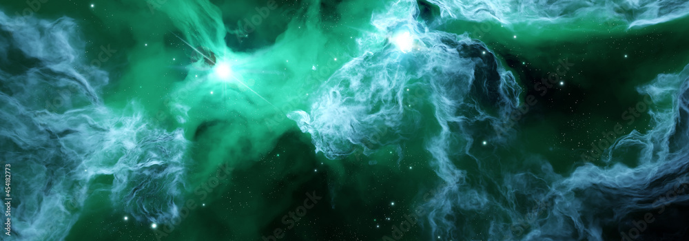 Cosmic background. Universe space background with Nebula and stars ...