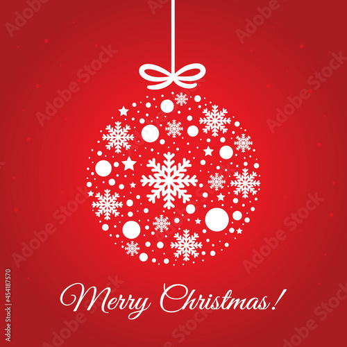 Red chrismas card background.