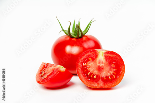 Wallpaper Mural Red fresh tomatoes on a light background. Vegetarian food concept. Torontodigital.ca