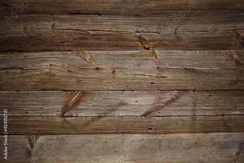 Deski drewniane poziome niejednolite tło © Seance_Photo_Sylwia
