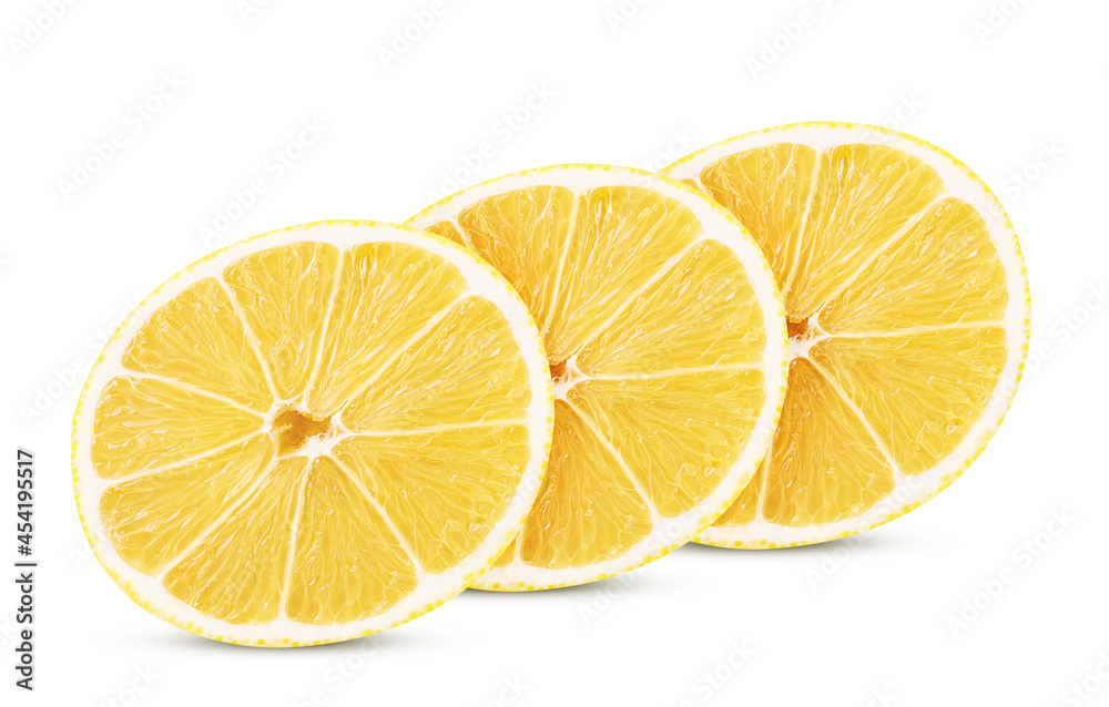 Three ring slice fresh lemon Three ring slice fresh lemon